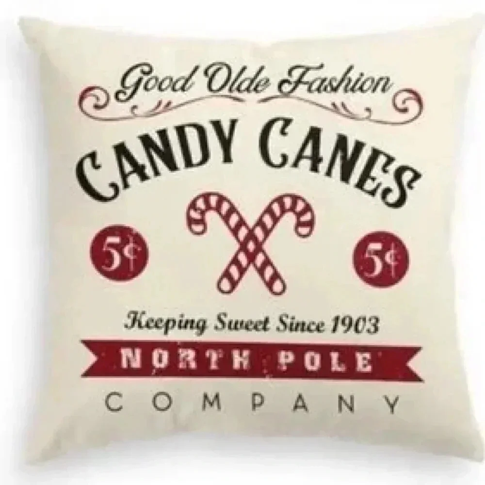 Christmas Throw Pillow Cover, 18 x 18 Inch